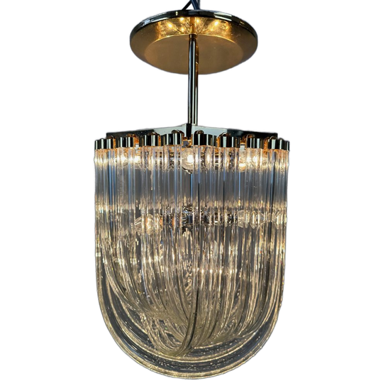 Vintage ‘curved’ Murano Kroonluchter 1