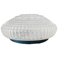 Mid-century Ronde Glazen Plafondlamp Bubbelglas 1960’s