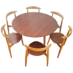 Eetkamer Set Van Hans J. Wegner Voor Fritz Hansen thumbnail 1