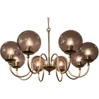 Vintage Grijze Bollen Kroonluchter 8 Lichtpunten Hanglamp thumbnail 1