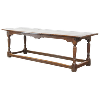 Prachtig Charmante En Pure Grote Antieke 17E Eeuwse Engelse Eikenhouten Eettafel, Refectory Table