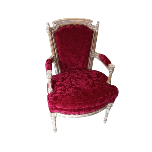 Paar Fijne Gesculpteerde Louis Xvi Periode Cabrioletfauteuils.