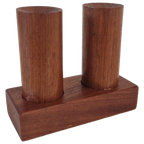 Vintage Zout En Peper Stel Teakhouten Strooiers Jaren 60 thumbnail 1