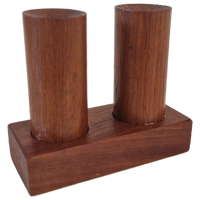 Vintage Zout En Peper Stel Teakhouten Strooiers Jaren 60