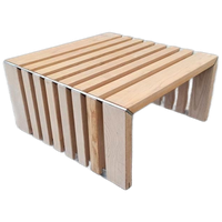 Vintage Lattenhout Salontafel, Walter Antonis, 't Spectrum