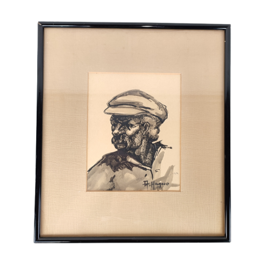 Albert Hagers - Tekening / Aquarel 1