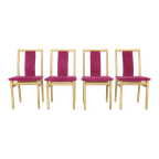 4X Dining Chair In Velvet By K. Høffer-Larsen thumbnail 1