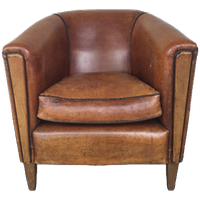 Clubfauteuil Van Schapenleer