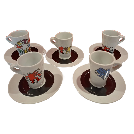 Keith Haring Espresso Cups (5 Sets) Tognana 1