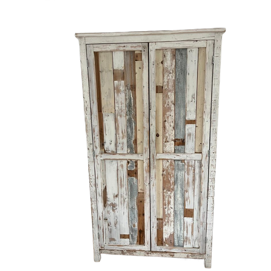 Stoere Grote Opbergkast - Massief Gerecycled (sloop)hout 1