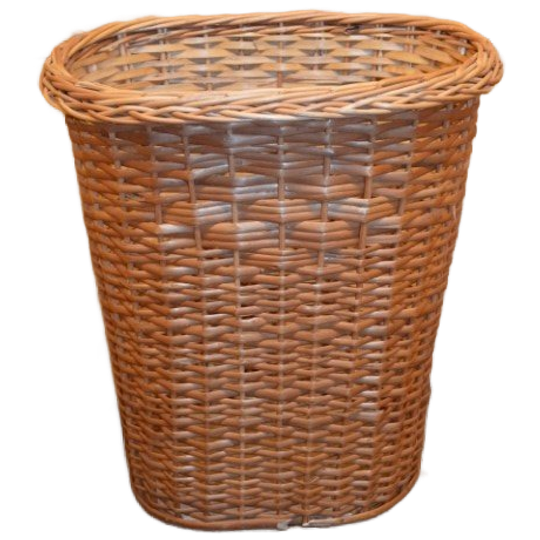 Handgevlochten Prullenmand Van Wilgentenen – Natuurlijke Lichtbruine Rieten Mand 1