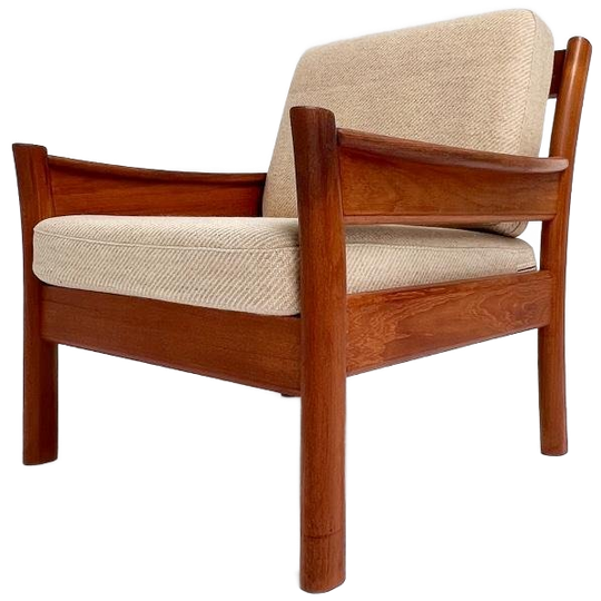Massief Houten Fauteuil Damesmodel Van dyrlund, 1960’s 1