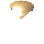 Wandlamp Gemarmerd Glas Vintage Conisch. thumbnail 1