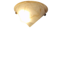 Wandlamp Gemarmerd Glas Vintage Conisch.