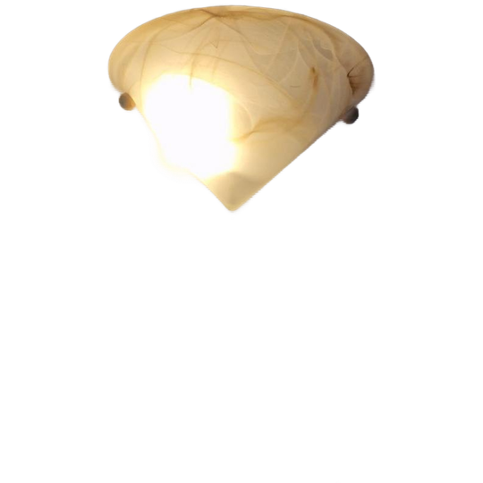 Wandlamp Gemarmerd Glas Vintage Conisch. 1