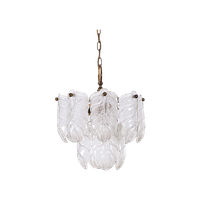 Murano Glazen Bladeren Hanglamp 1970S