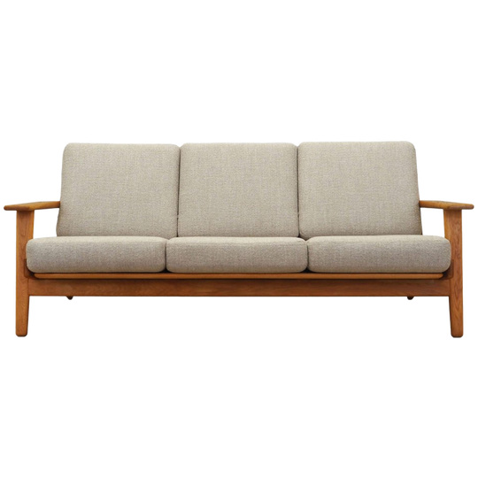 Oak Sofa, Danish Design, 1960s, Designer: Hans J. Wegner, Manufacturer: Getama 1