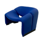 Pierre Paulin’S Blue F598 Groovy M-Chair For Artifort 1970 thumbnail 1