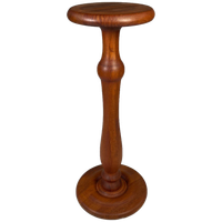 Vintage Massief Teakhouten Plantenstandaard / Zuil Of Piedestal. Denemarken 1960'S