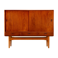 Deens High Teak Sideboard In Teak With Oak Base, 1960S