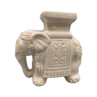 Vintage Olifant Keramiek Plantentafeltje 70's