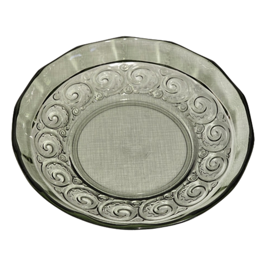 Val Saint Lambert Schaal Rosette Groen, Luxval Serie 1935 1