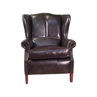 Onwijs Stoere Zwarte Schaapsleren Bendic Wingback Fauteuil