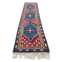 Vintage Handgeknoopt Perzisch Tapijt Xl Loper Kairouan 350 Cm Turquoise