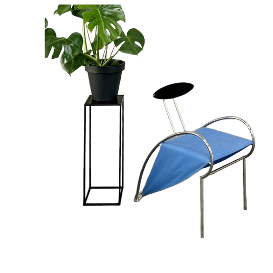 Blauwe Velox Armstoel Van Massimo Iosa Ghini Voor Moroso - Italië Midden Jaren 80 1