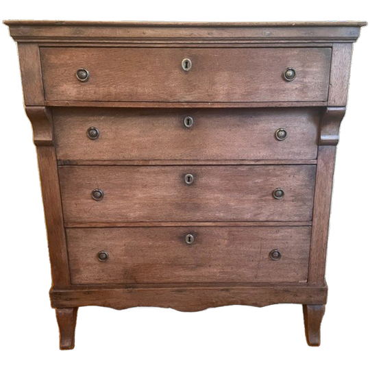 Oud Hollandse Eiken Ladenkast Commode Shabby Chic 1