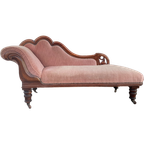 Antiek Mahonie Biedermeier Chaise Longue, 180 Cm Lang, Reliving thumbnail 1