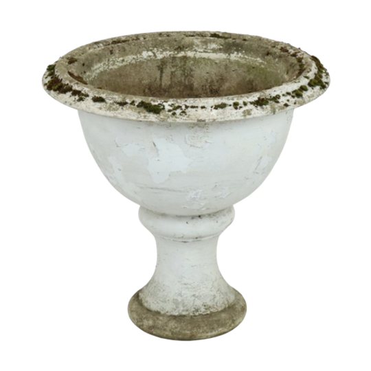 Unieke Grote Tuinvaas Bloembak Tuin Beton Art Deco Xxl Frankrijk 65cm 1
