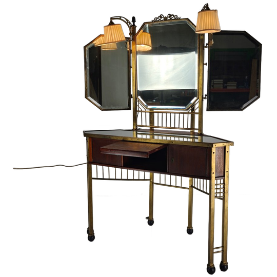 Antique French Brass Dressing Table -1930 1