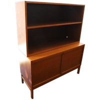 Vintage Archief/Boeken Kast Teakhout Fineer, Jaren '60