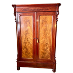 Uitneembare Antiek Mahonie Kast Met Planken En Lades, 188 Cm Hoog thumbnail 1