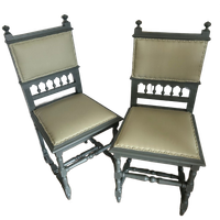 Kaststeel Stoeltjes / Set / Double Green