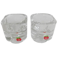 Set Vintage Gulf Waxinelichthouders Appel 1970