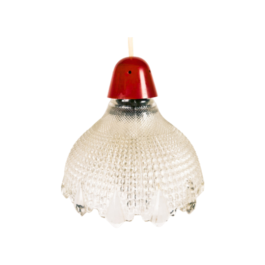 Erco Leuchten - Germany - Hanglamp - Holophane Stijl - Space Age - Kristal - 70's 1