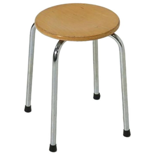 4 X Industrial Stool Dutch Design 1960s 1
