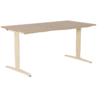 Aspa Bureau, Bladkleur Naar Keuze, 160X80 Cm, Hoogte Instelbaar Onderstel