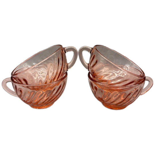 Set Arcoroc Rosaline Kopjes Swirl 4 Stuks 1