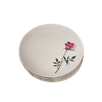 Vintage Borden (20 Cm) Bareuther Waldsassen Roze Roos (9X) thumbnail 1