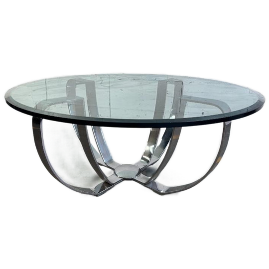 Vintage Chromen Coffee Table / Salontafel 1