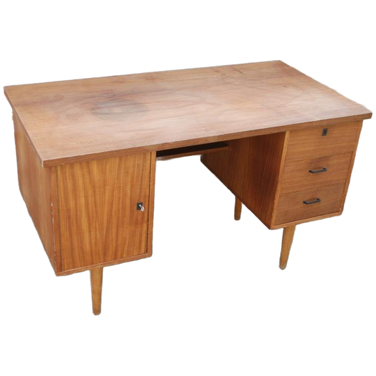 Vintage Houten Bureau 1