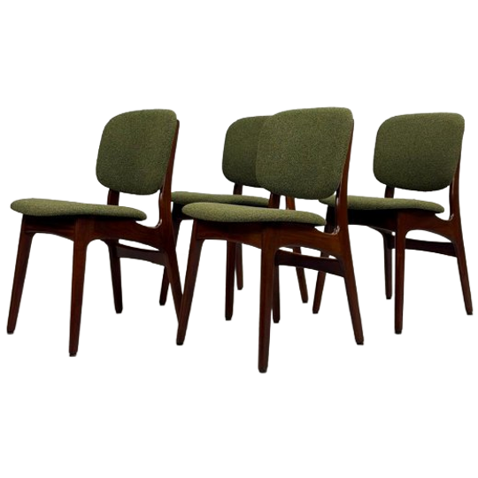 Set Vintage Eetkamerstoelen In Deens Design 1