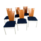 6x Vintage ‘memphis’ Stoelen thumbnail 1