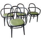 Set Van 4 Radomir Hoffman Ligma Vintage Stoelen Als Thonét thumbnail 1