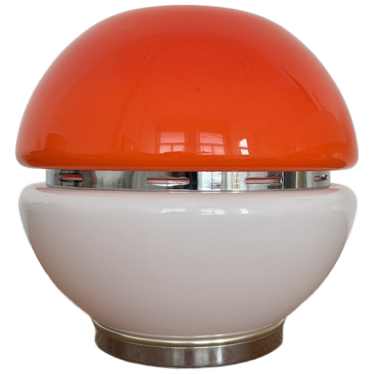 Italian Glass Space Age Table Lamp 1970s 1