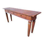 Donker Teakhouten Sidetable, Wandtafel, Console thumbnail 1