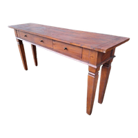 Donker Teakhouten Sidetable, Wandtafel, Console